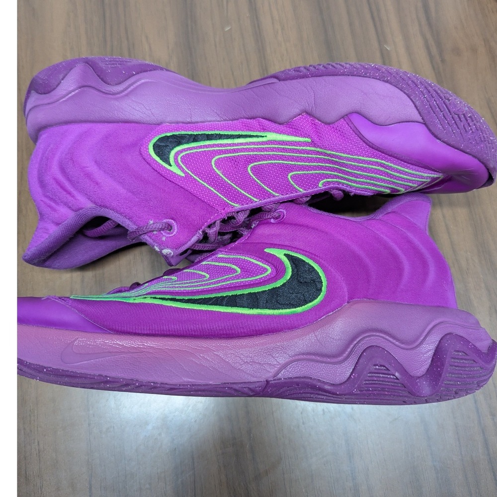 Nike Giannis Immortality 4 Purple Green Basketball Shoes FQ3680-501 Mens 10.5